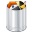 Recycle Bin (Full) Icon 32x32 png